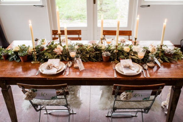 mooie rustieke tafel styling Wedding Eve